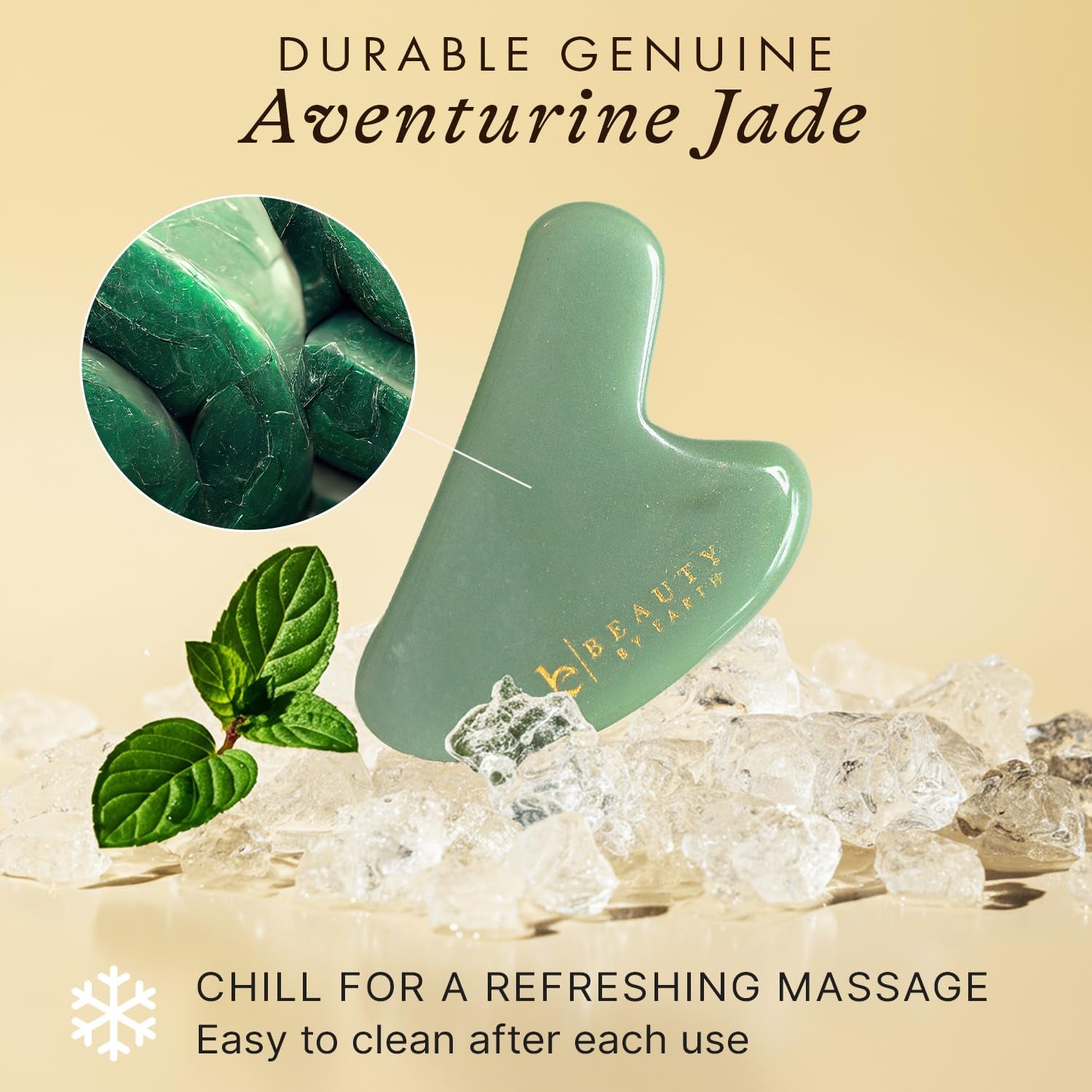 Jade Gua Sha Facial Tools - Depuffer & Massager Tool | Lymphatic Drainage & Jawline Sculpting, Gift Set Guasha Tool for Face, Eye Depuffer Skin Care Tools