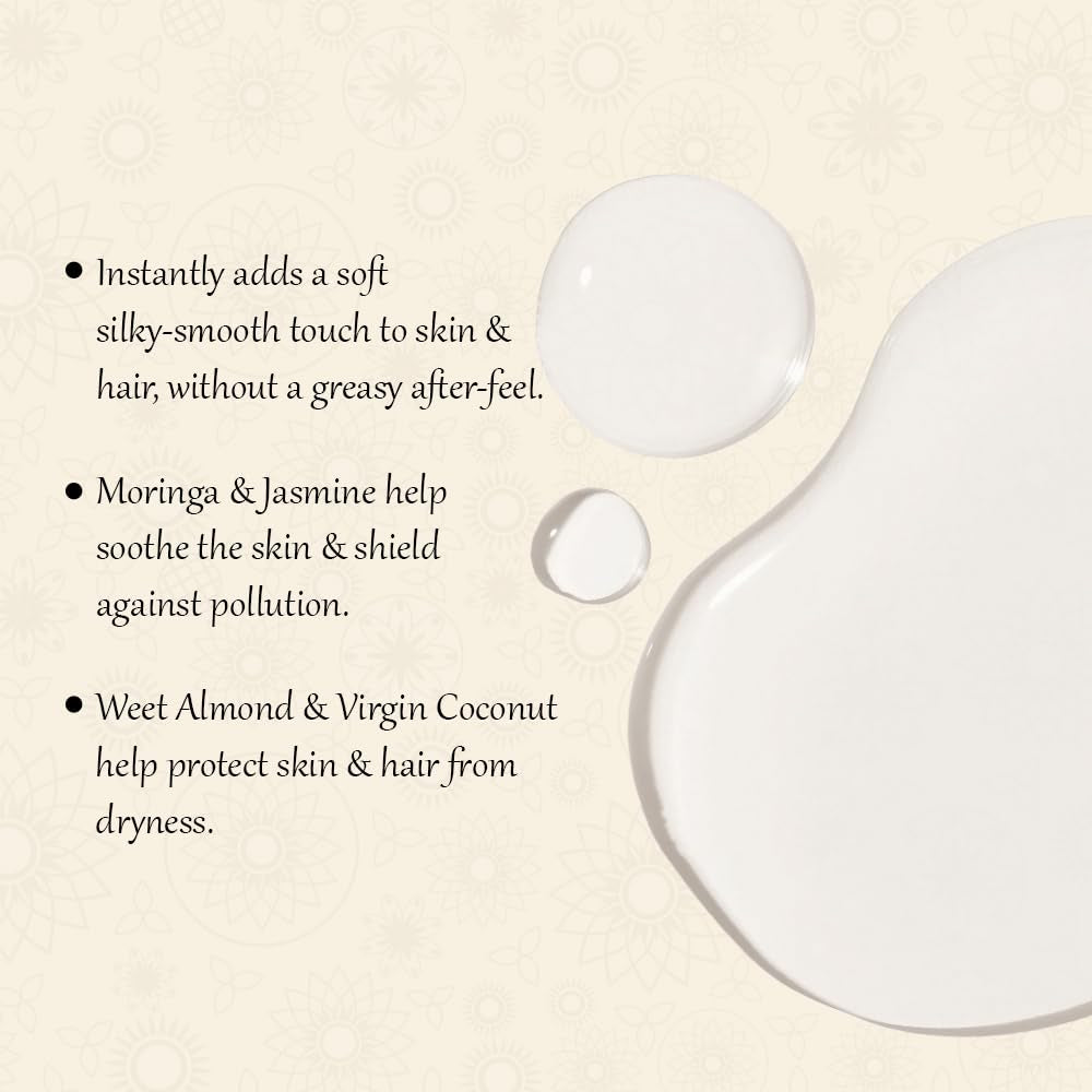 Wonder Oil Night Jasmine, Enriching Moisturizing Body Oil with Ayurvedic Herbs for Skin & Hair Vitality, Vegan & Organic, Non-Greasy,100 Ml