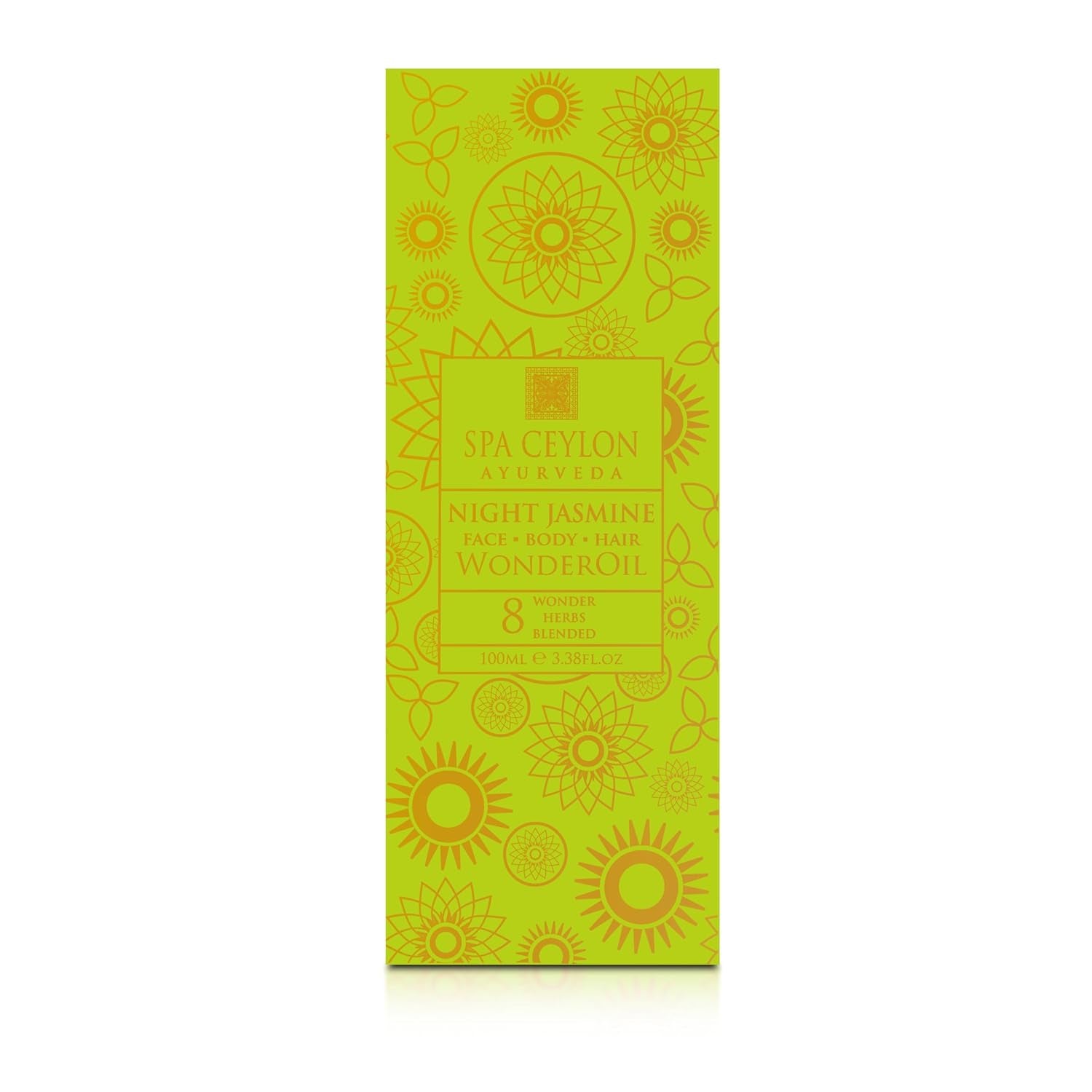 Wonder Oil Night Jasmine, Enriching Moisturizing Body Oil with Ayurvedic Herbs for Skin & Hair Vitality, Vegan & Organic, Non-Greasy,100 Ml