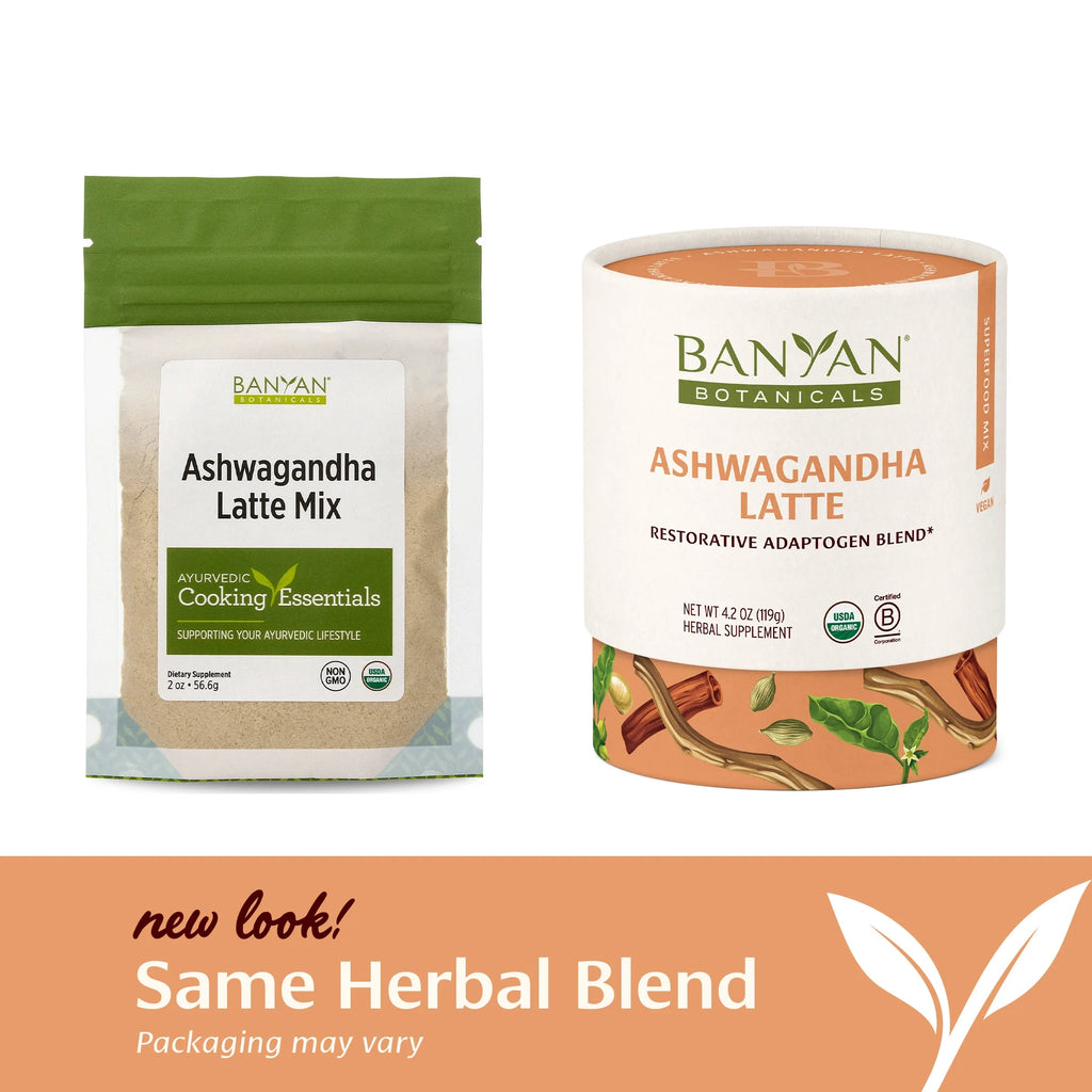 Ashwagandha Latte – Caffeine-Free Organic Herbal Latte Mix – Instant Herbal Adaptogen Drink for Energy, Relaxation, and Nourishment* – 4.2 Oz – Non-Gmo Sustainably Sourced Vegan