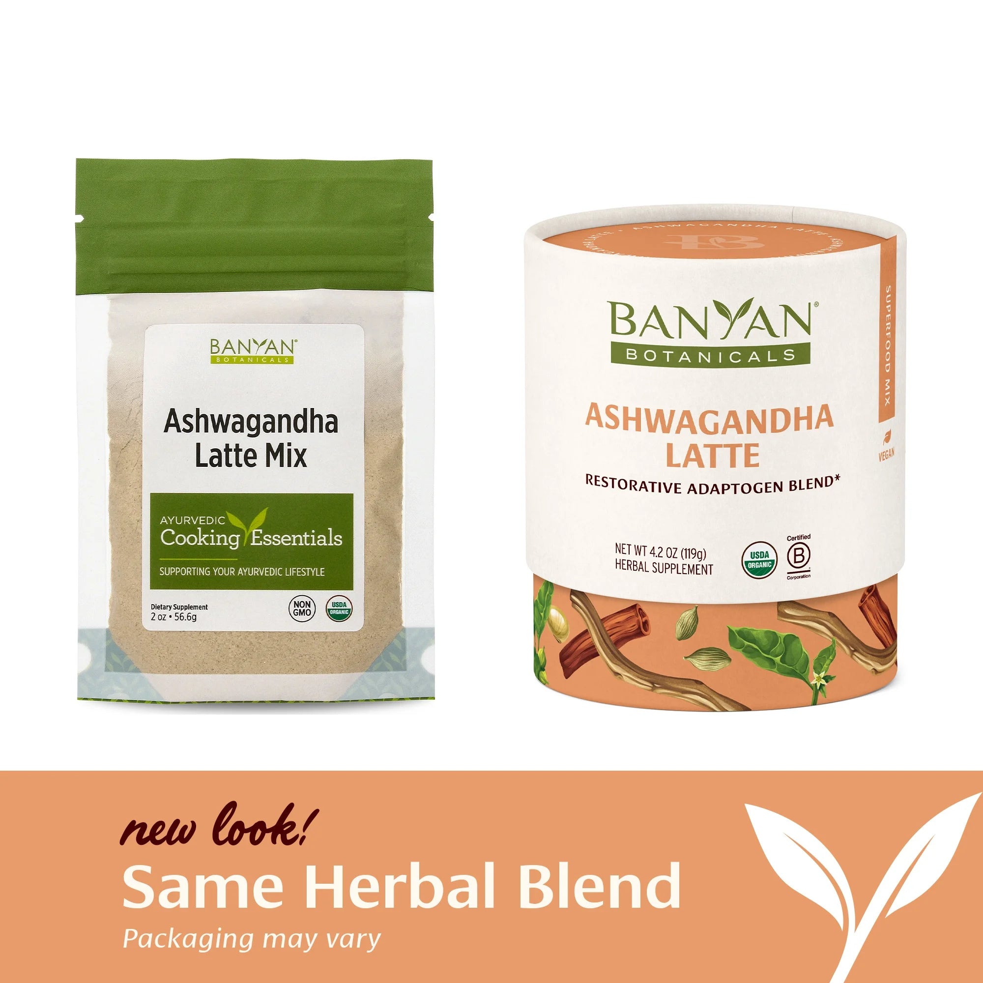 Ashwagandha Latte – Caffeine-Free Organic Herbal Latte Mix – Instant Herbal Adaptogen Drink for Energy, Relaxation, and Nourishment* – 4.2 Oz – Non-Gmo Sustainably Sourced Vegan