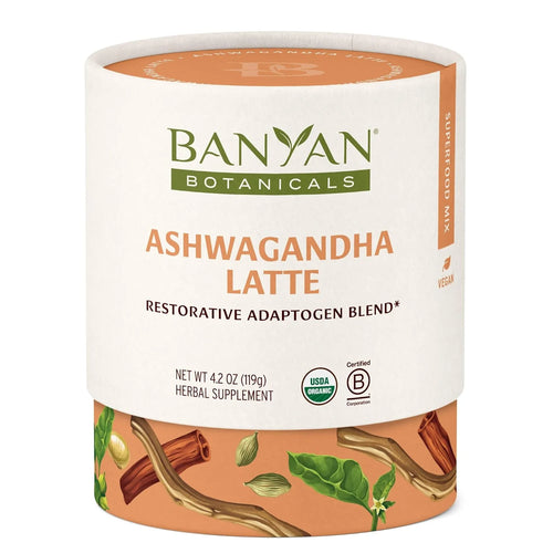 Ashwagandha Latte – Caffeine-Free Organic Herbal Latte Mix – Instant Herbal Adaptogen Drink for Energy, Relaxation, and Nourishment* – 4.2 Oz – Non-Gmo Sustainably Sourced Vegan