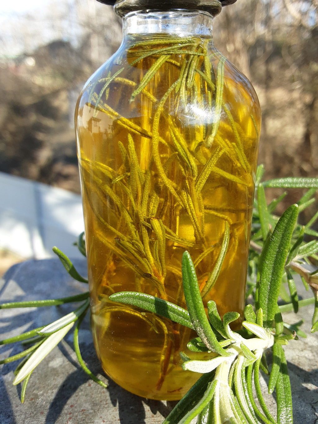 Organic Rosemary Hair Oil (2Oz/4Oz Glass Bottle)